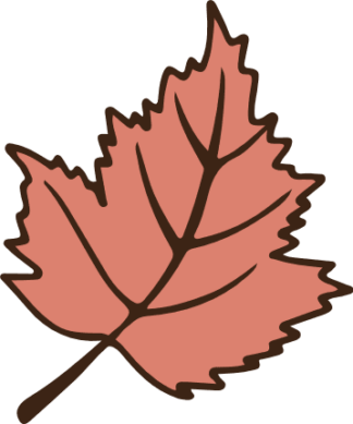 Fall maple leaf clipart image - free svg file for members