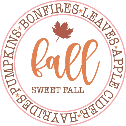 Fall sweet fall, autumn tshirt design - free svg file for members