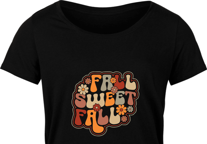 Fall sweet fall, floral tshirt design - free svg file for members - SVG  Heart