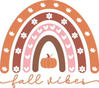 Fall vibes, rainbow design, autumn sweatshirt design - free svg file for members