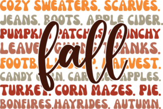 Fall sign, autumn vibes words, tshirt design - free svg file for members