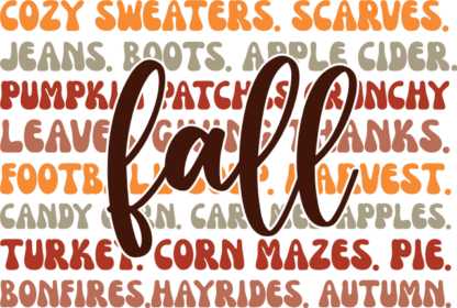 Fall sign, autumn vibes words, tshirt design - free svg file for members