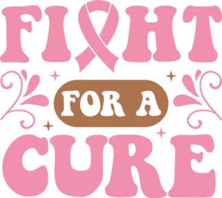 Fight for a cure, breast cancer awareness hoodie design - free svg file for members