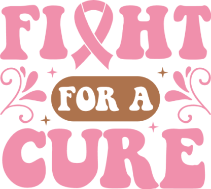Fight for a cure, breast cancer awareness hoodie design - free svg file for members