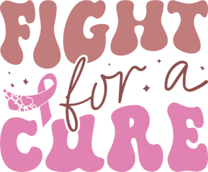Fight for a cure, awareness tshirt design - free svg file for members