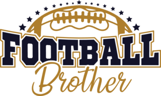 Football brother, American football fan tshirt design - free svg file for members