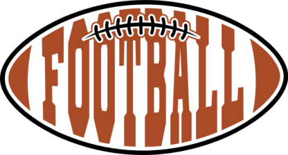 Football sign in ball, sports tshirt design - free svg file for members