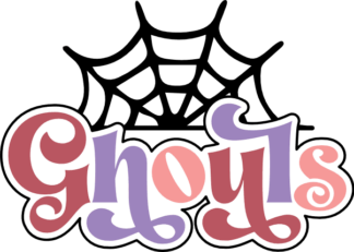 Ghouls, spider net, Halloween hoodie design - free svg file for members