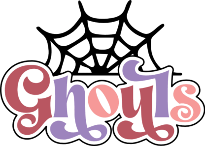 Ghouls, spider net, Halloween hoodie design - free svg file for members