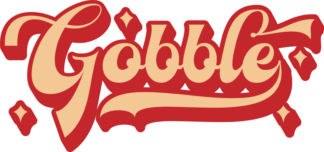 Gobble sign, Thanksgiving day sweatshirt design - free svg file for members