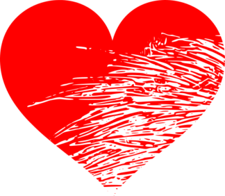 Fancy Distressed Heart Free SVG File