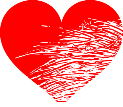 Fancy Distressed Heart Free SVG File