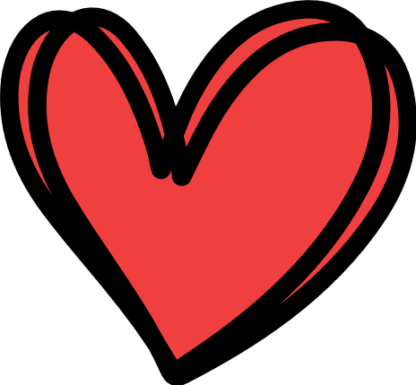 Double doodle Hearts clipart image - free svg file for members