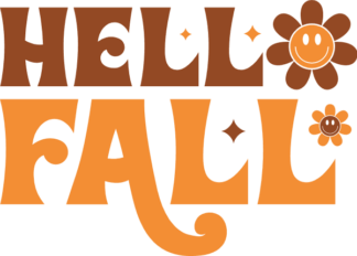 Hello fall, autumn decoration - free svg file for members