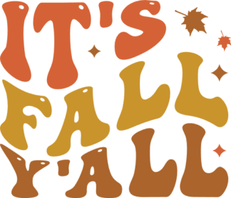 Its fall yall, autumn hoodie design - free svg file for members