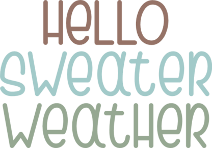 Hello sweater weather, fall hoodie design - free svg file for members