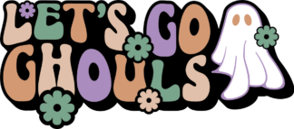 Lets go ghouls, Halloween tshirt design - free svg file for members