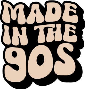 Made in the 90s, funny birthday tshirt design - free svg file for members