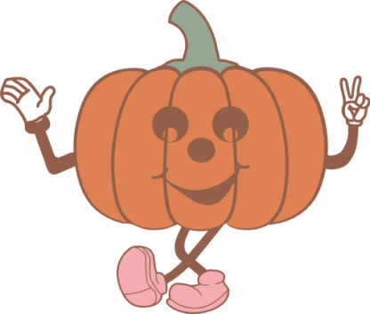 Pumpkin emoji clipart image, thanksgiving day - free svg file for members