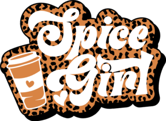 Spice girl, leopard skin, fall hoodie design - free svg file for members