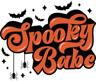 Spooky babe, Halloween tshirt design for her - free svg file for members