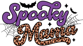 Spooky mama, Halloween tshirt design for mom - free svg file for members