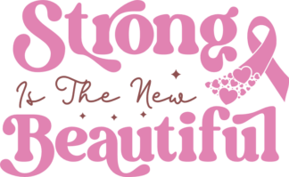 Strong is the new beautiful, awareness tshirt design - free svg file for members
