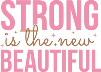 Awareness tshirt design, Strong is the new beautiful - free svg file for members