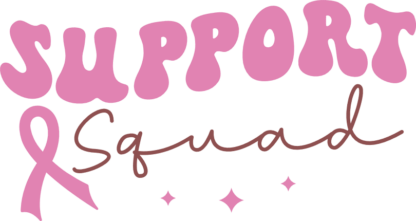 Support squad, cancer awareness tshirt design - free svg file for members