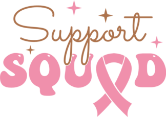 Cancer awareness tshirt design, Support squad - free svg file for members