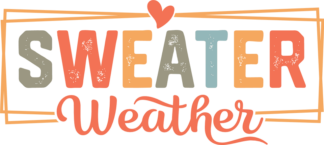 Sweater weather, fall, autumn design - free svg file for members