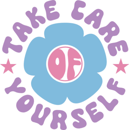 Take care of yourself, flower, mental health awareness - free svg file for members