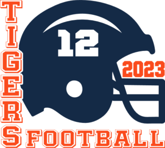 Tigers football 2023, helmet, player tshirt design - free svg file for members