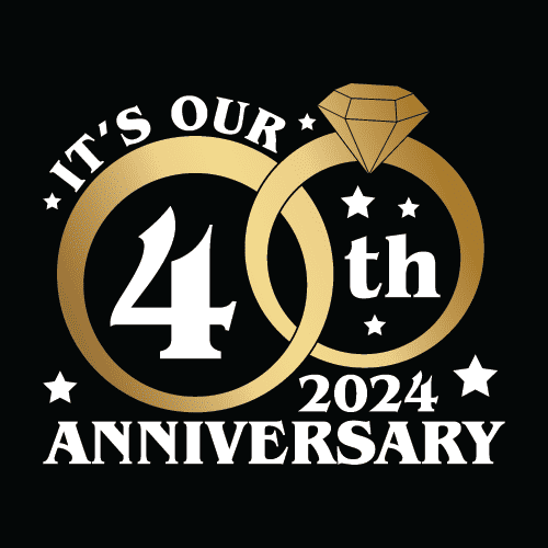 Its our 4th anniversary 2024, wedding rings, golden png for sublimation, anniversary gift - free svg file for members