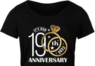 Personalized Its our 19th anniversary 2023, wedding rings, anniversary gift - free svg file for members