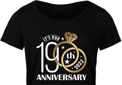 Personalized Its our 19th anniversary 2023, wedding rings, anniversary gift - free svg file for members