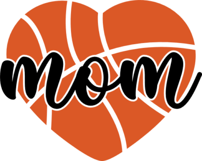 Basketball mom heart, basketball ball, mama tshirt design - free svg file for members