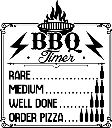 Grill Master's Timer Svg File, BBQ Timer Vector Printable Clipart, Funny  BBQ Quote Svg, Barbecue Grill Sayings Svg, BBQ Shirt Print, Decal