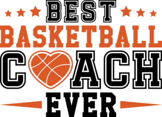 Best basketball coach ever, gift for coach - free svg file for members