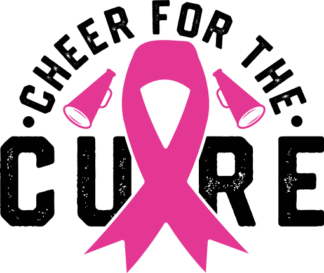 Cheer for the cure, breast cancer awareness tshirt design - free svg file for members