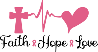 Faith, hope, love, breast cancer awareness tshirt design - free svg file for members