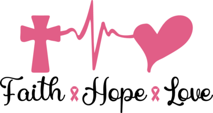 Faith, hope, love, breast cancer awareness tshirt design - free svg file for members