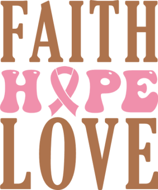 Breast cancer awareness sweatshirt design, Faith, hope, love - free svg file for members