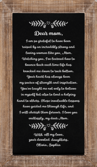 Dear mom, I am so grateful, editable name, gift for mom from daughter - free svg file for members