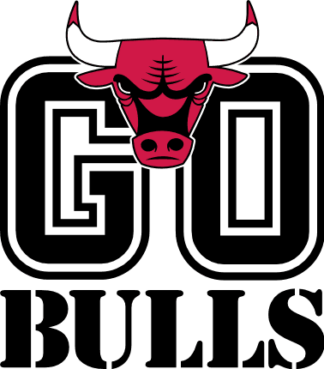 Go bulls, basketball team support, bull head, NBA lover tshirt design - free svg file for members
