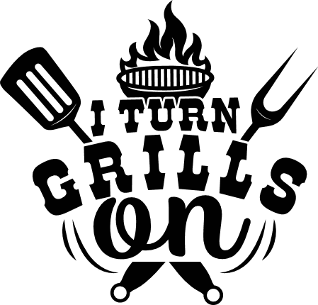 I turn grills on, Funny BBQ apron design - free svg file for members ...