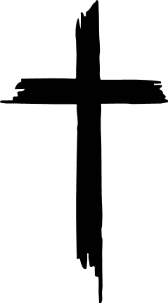 Grunge Christian cross silhouette, clipart image - free svg file for ...