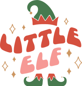 Little elf, Christmas tshirt design for kids- free svg file for members