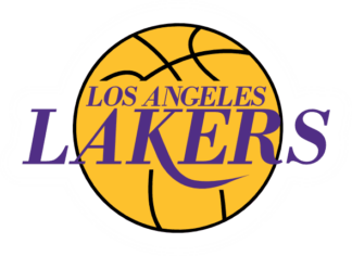 Los Angeles Lakers, basketball ball, NBA team tshirt design - free svg file for members