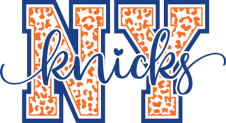 NBA lover tshirt design, Team Ny Knicks, cheetah skin - free svg file for members